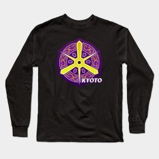 Kyoto Municipality Japanese Symbol Long Sleeve T-Shirt